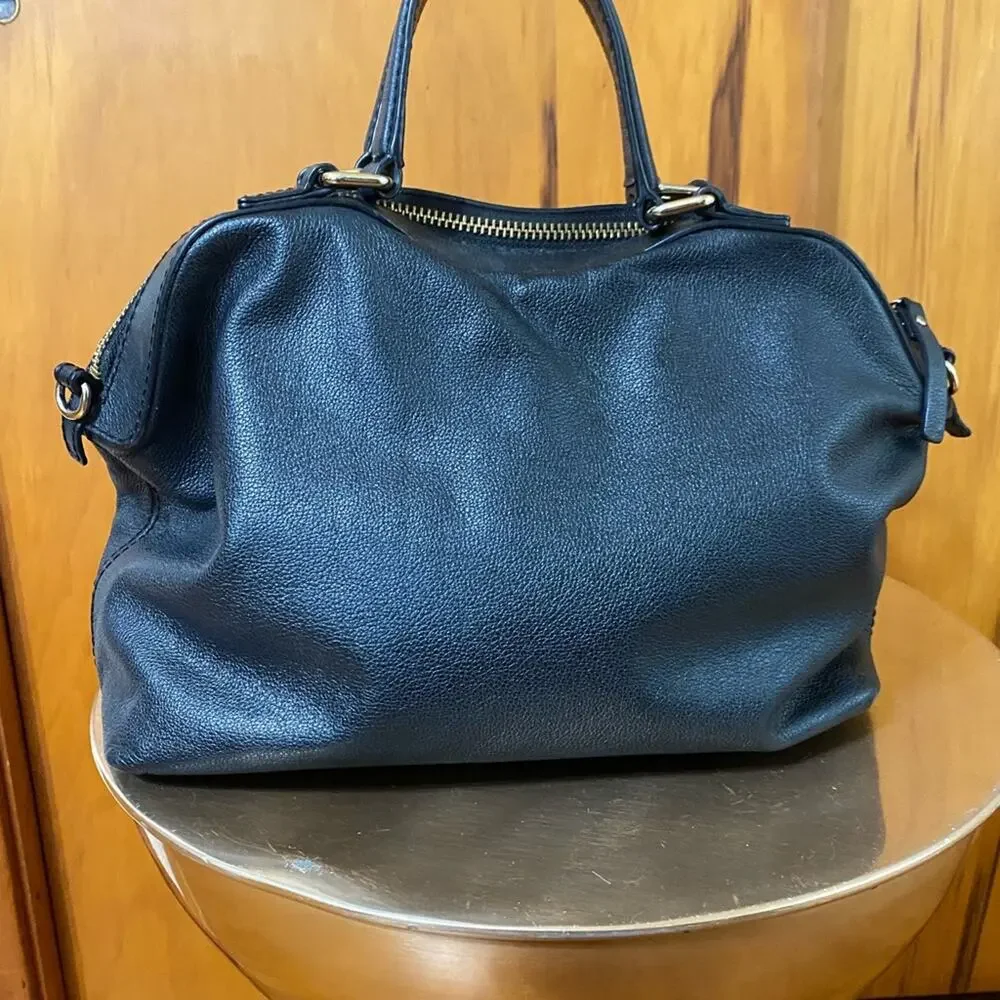 Kate Spade | Black Pebbled Leather Doctors Bag Satchel - Excellent condition!